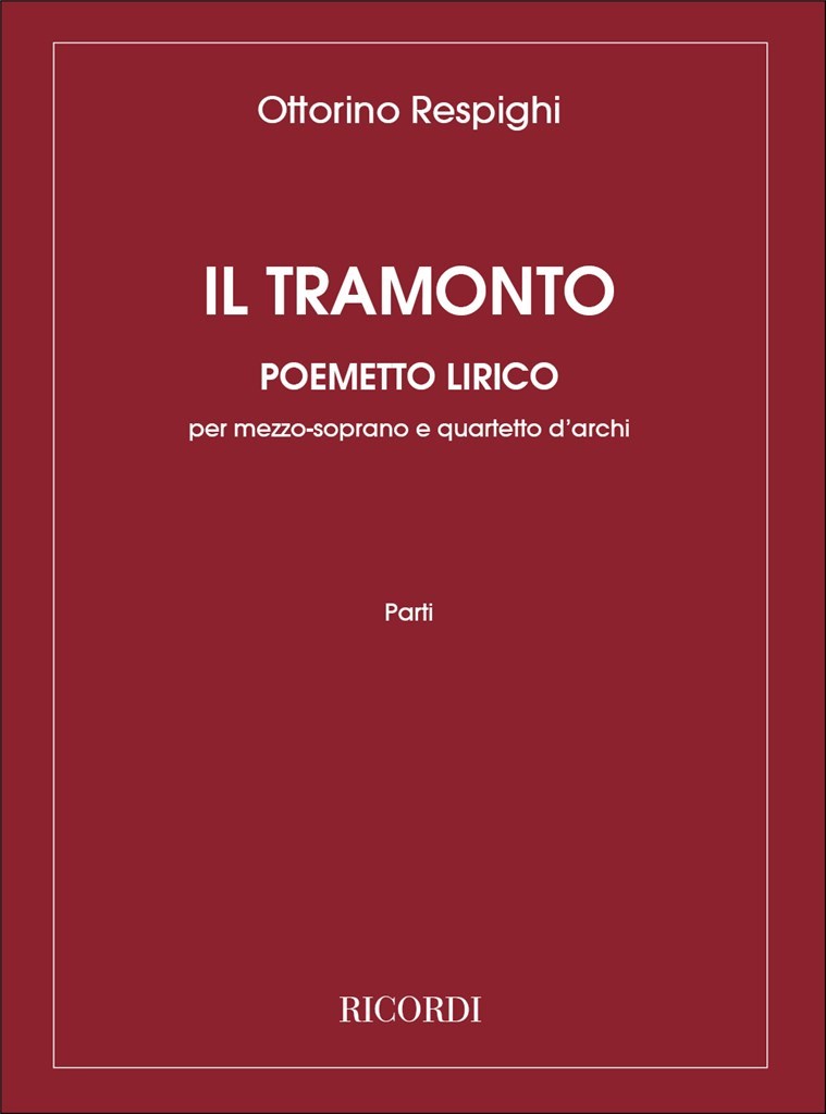 Il Tramonto. Poemetto Lirico